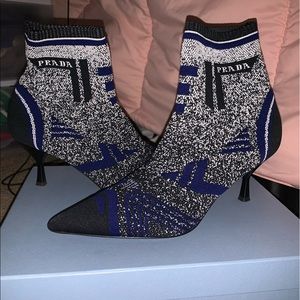 Prada tech sock booties sz 39